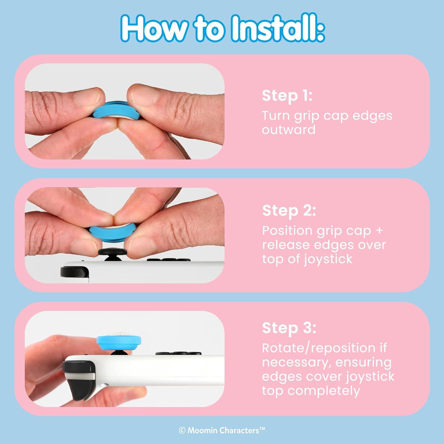 Tapas de Joystick Hamee Moomin para Nintendo Switch