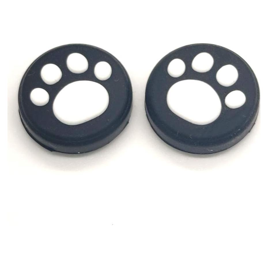 Ambertown 2 x Silicone Analog Controller Thumb Stick Joystick Grips Cap for Switch NS/Switch Lite Controller ThumbStick Cute Cat Paw Claw (White)