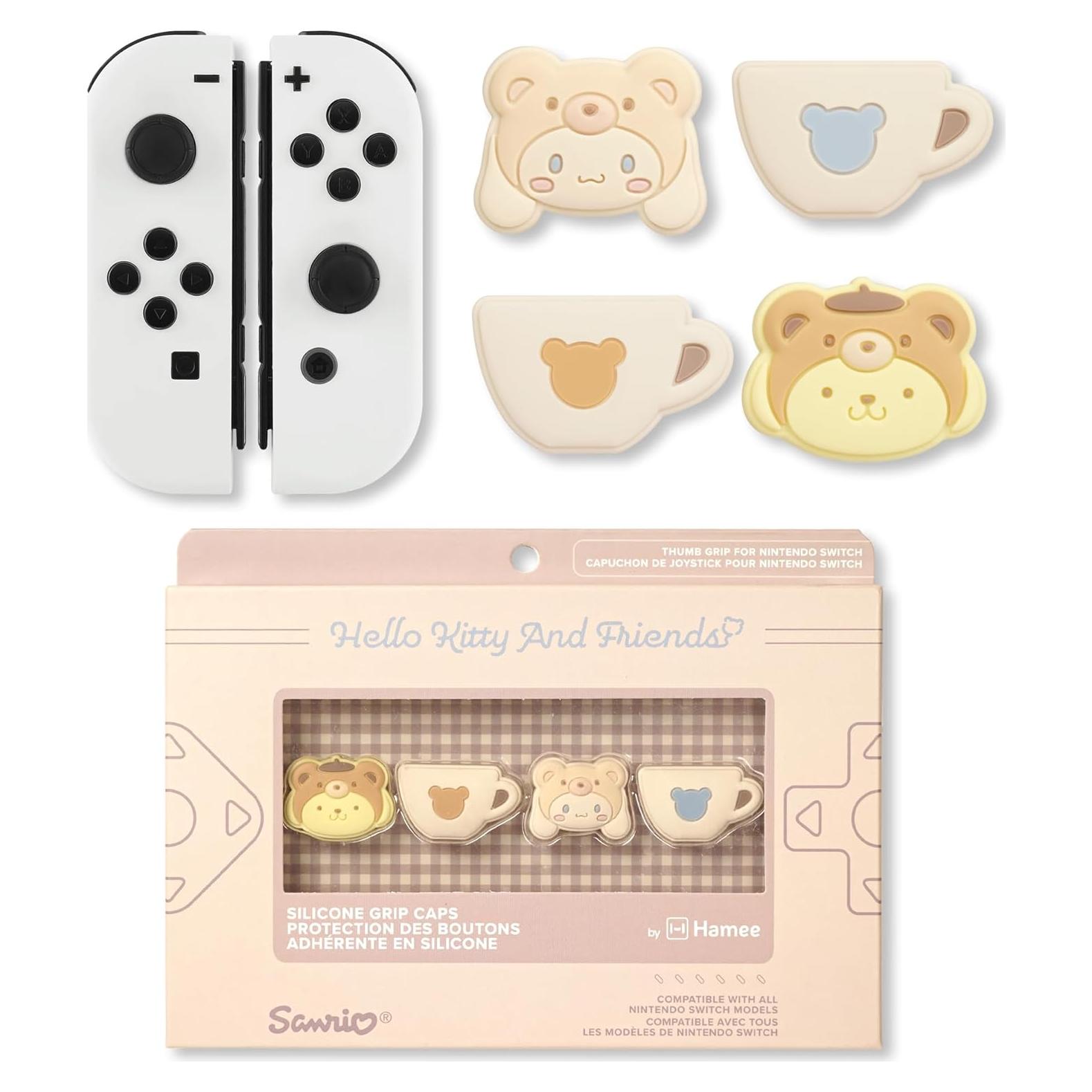 Tapas de Pulgar Hamee Hello Kitty Pompompurin y Cinnamoroll