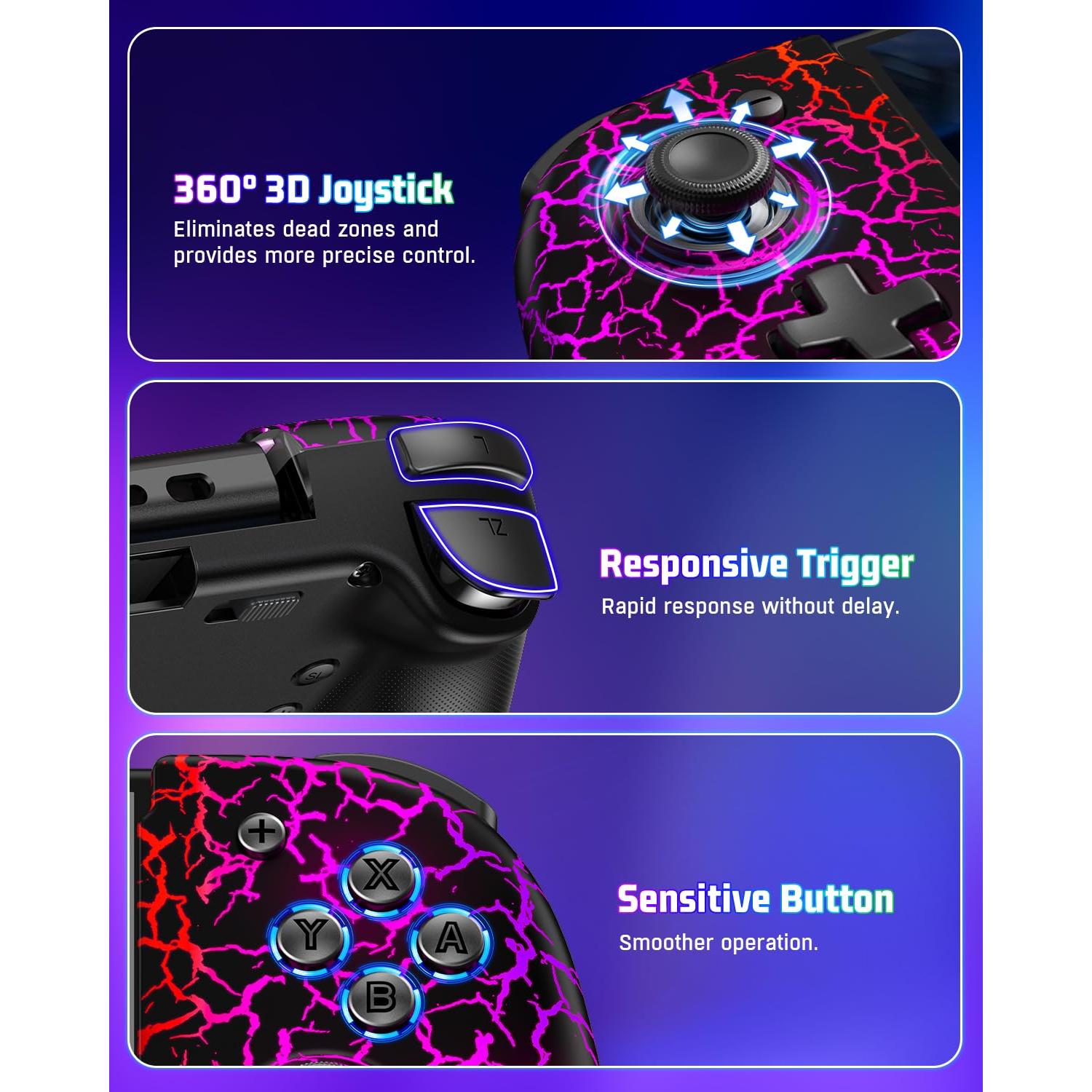 Controlador Inalámbrico Spican JC200 para Nintendo Switch