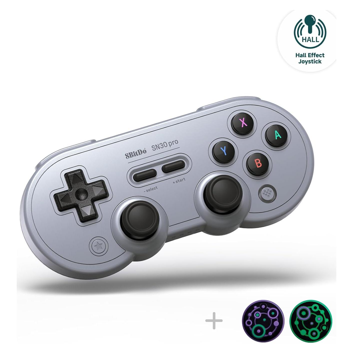 Controlador Inalámbrico 8Bitdo SN30 Pro Bluetooth Gris
