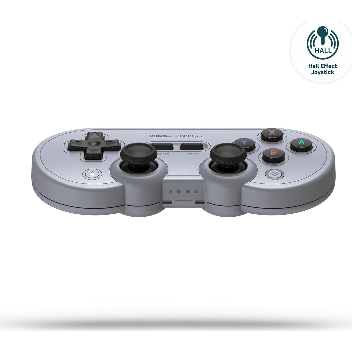 Controlador Inalámbrico 8Bitdo SN30 Pro Bluetooth Gris