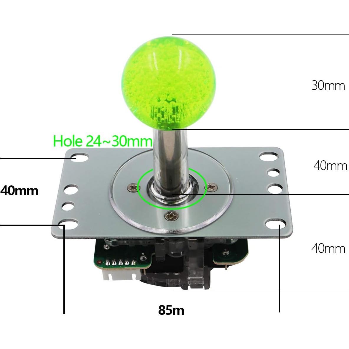 SJ@JX Arcade Game LED Controller Lamp USB Encoder Gamepad Cherry MX Microswitch Light Button 4-8way LED Joystick for Nintendo Switch PC PS3 Raspberry Pi MAME