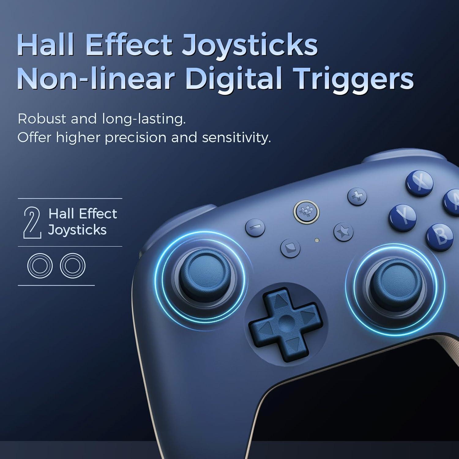 Controlador AKNES Ultimate 2C Bluetooth para Switch - Azul