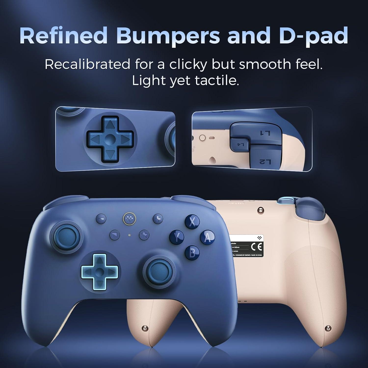 Controlador AKNES Ultimate 2C Bluetooth para Switch - Azul