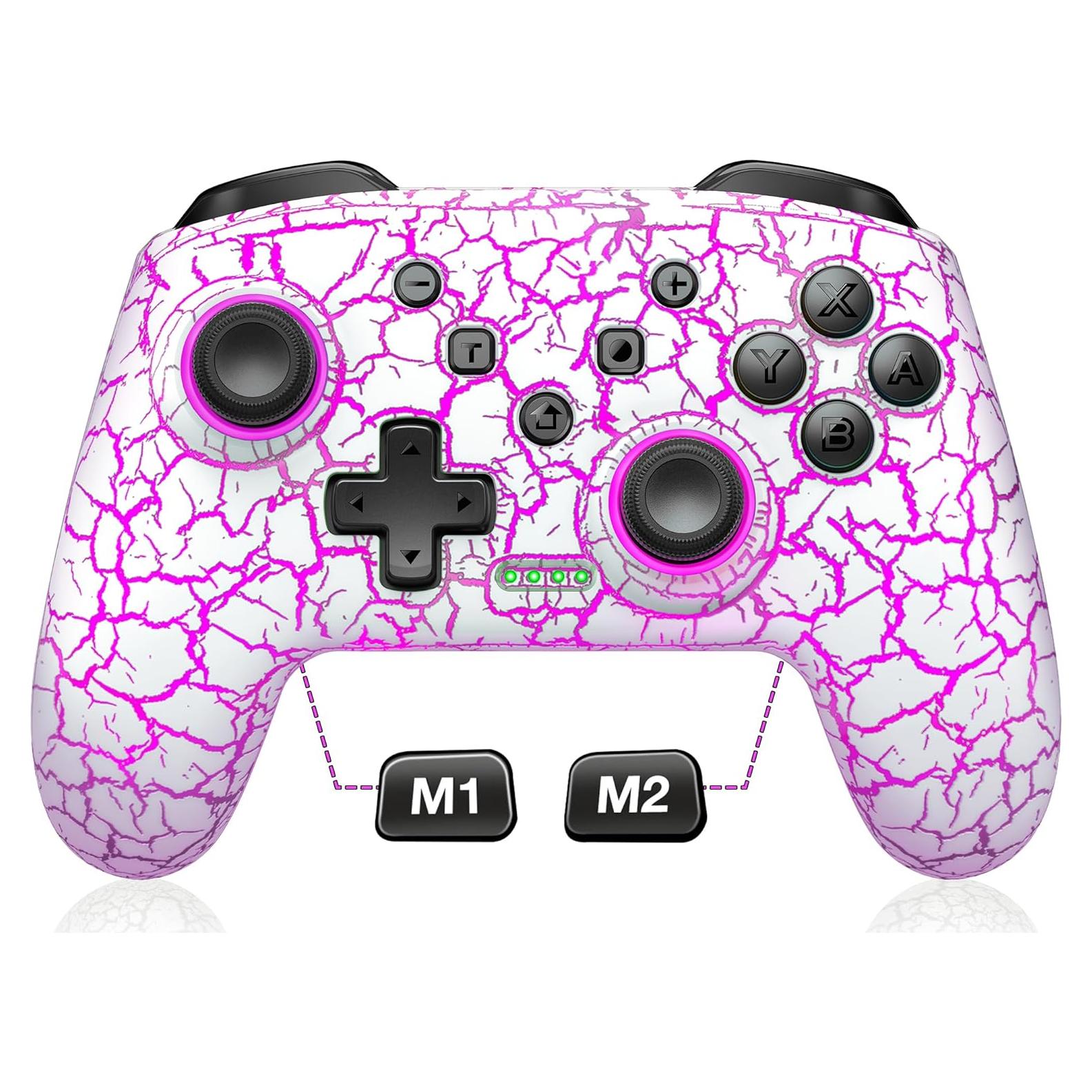 Controlador Inalámbrico Gammeefy para Nintendo Switch - LED 9 Colores