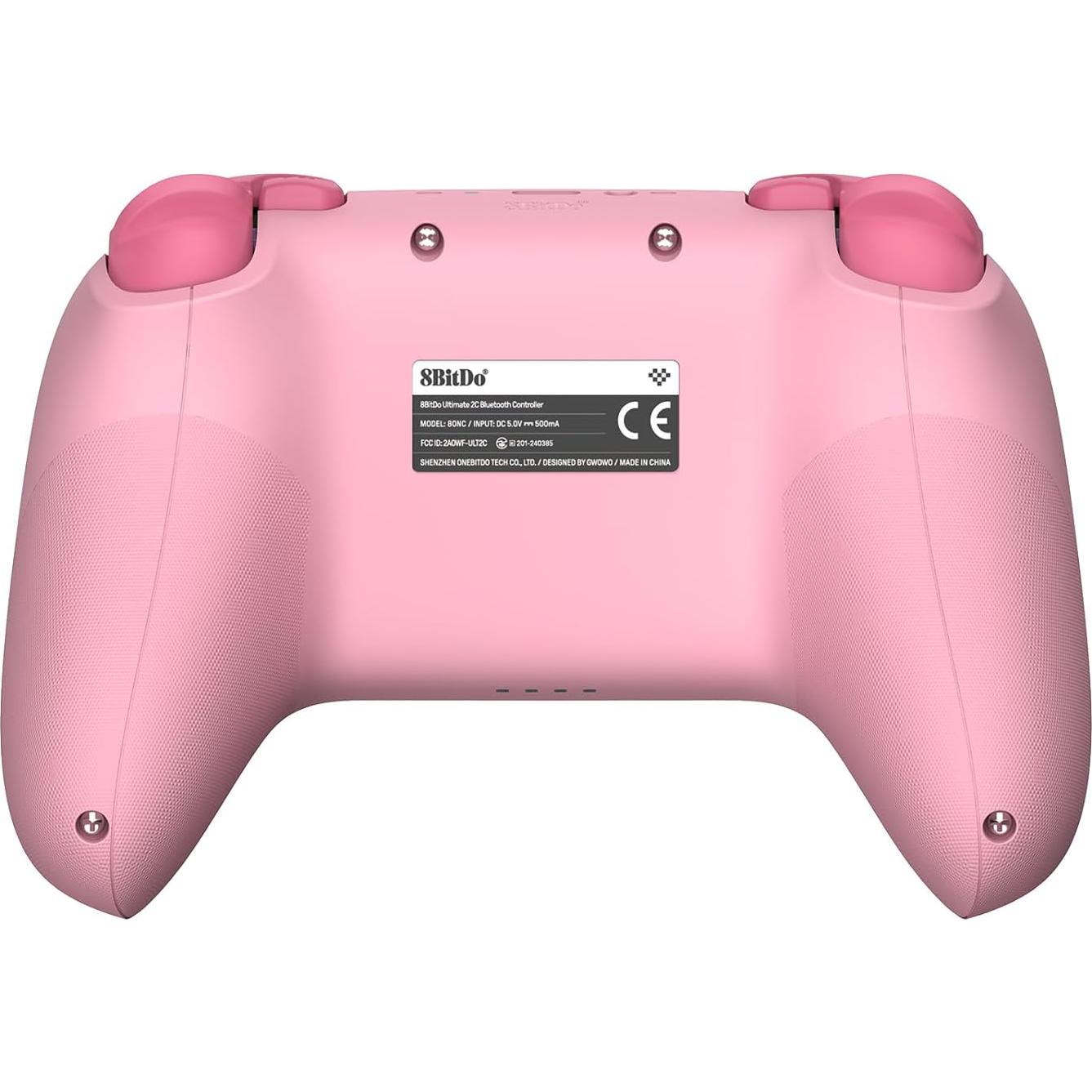 Controlador Bluetooth 8Bitdo Ultimate 2C Rosa con Joysticks