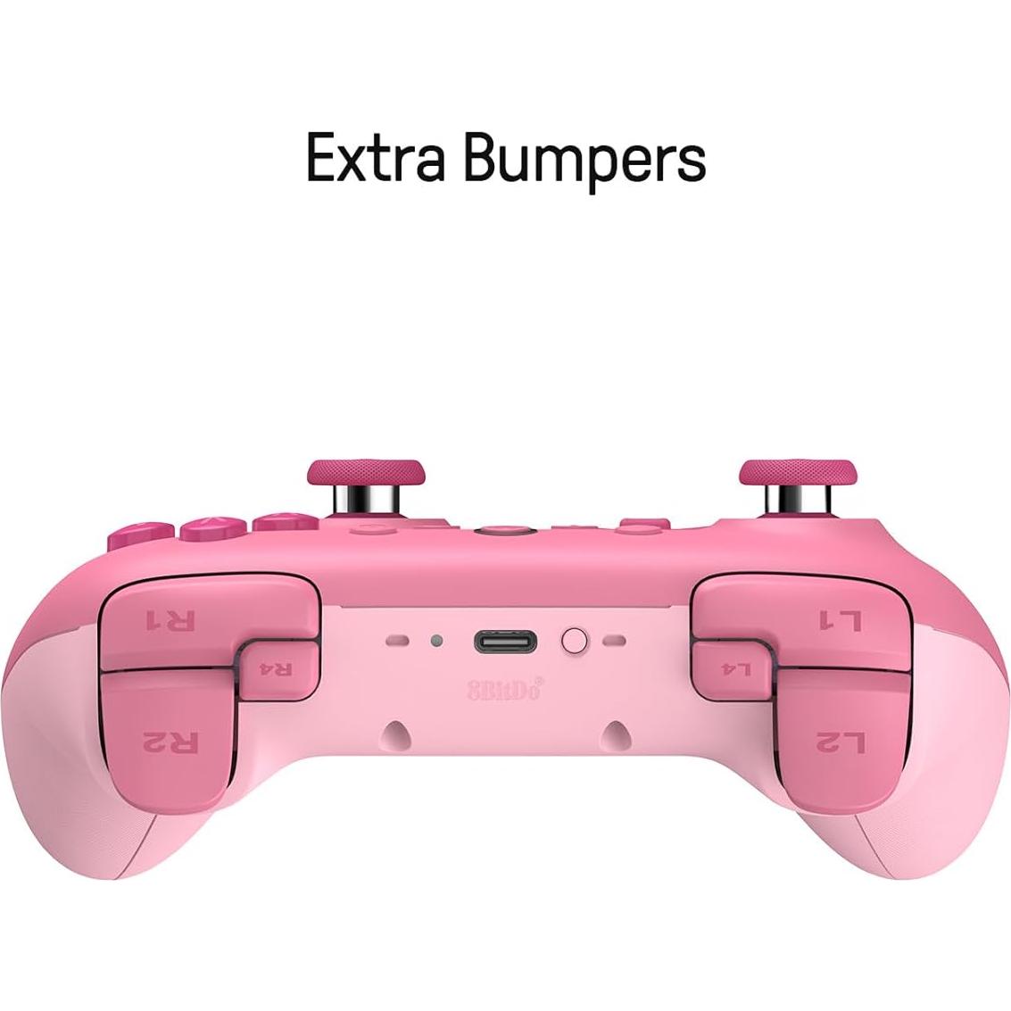 Controlador Bluetooth 8Bitdo Ultimate 2C Rosa con Joysticks