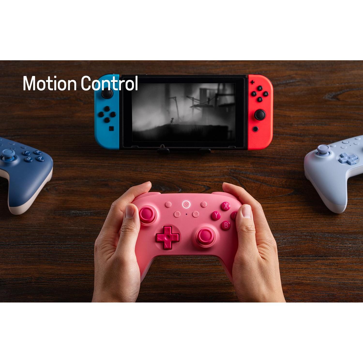 Controlador Bluetooth 8Bitdo Ultimate 2C Rosa con Joysticks