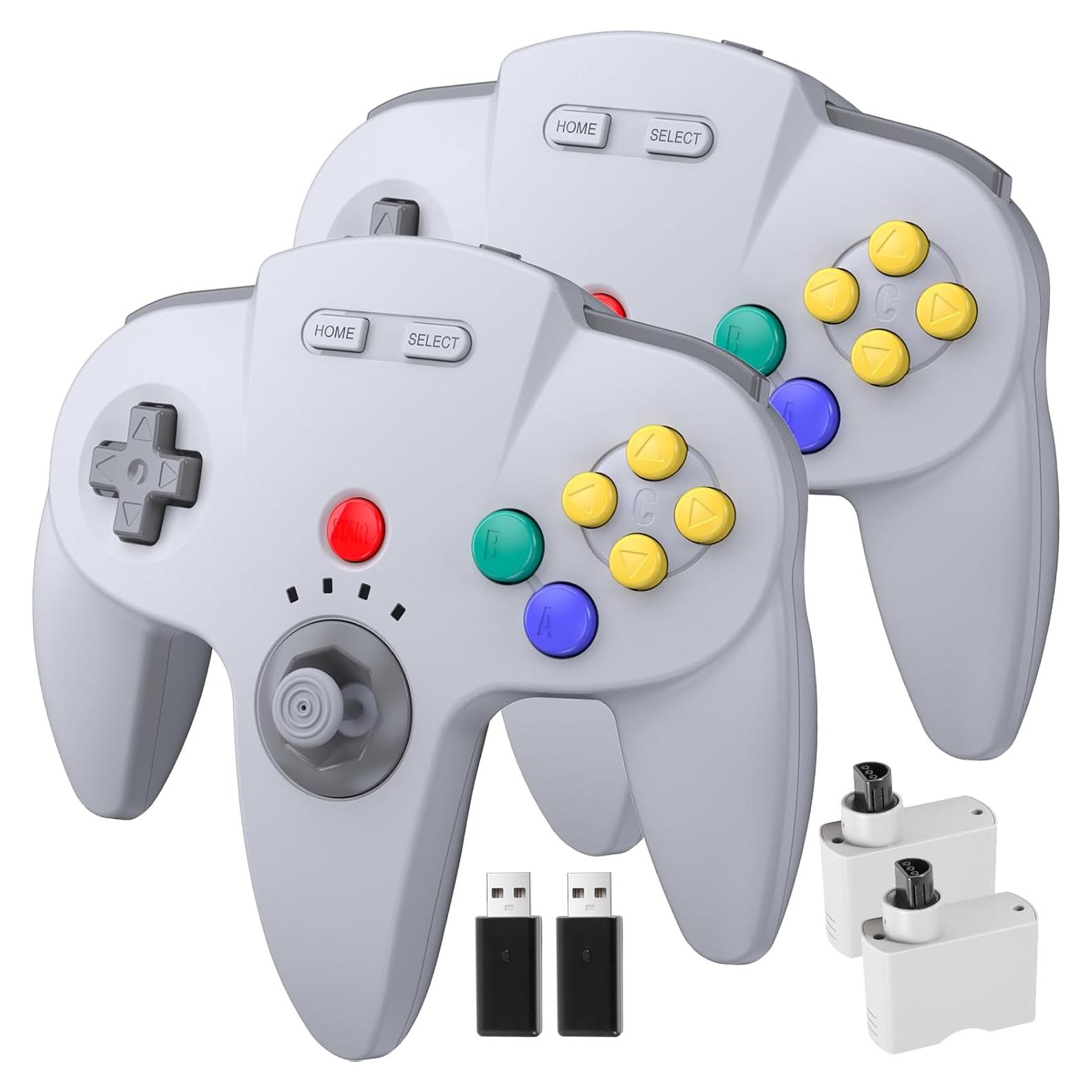 Controlador Inalámbrico N64 KIWITATA para Switch - 2 Pack