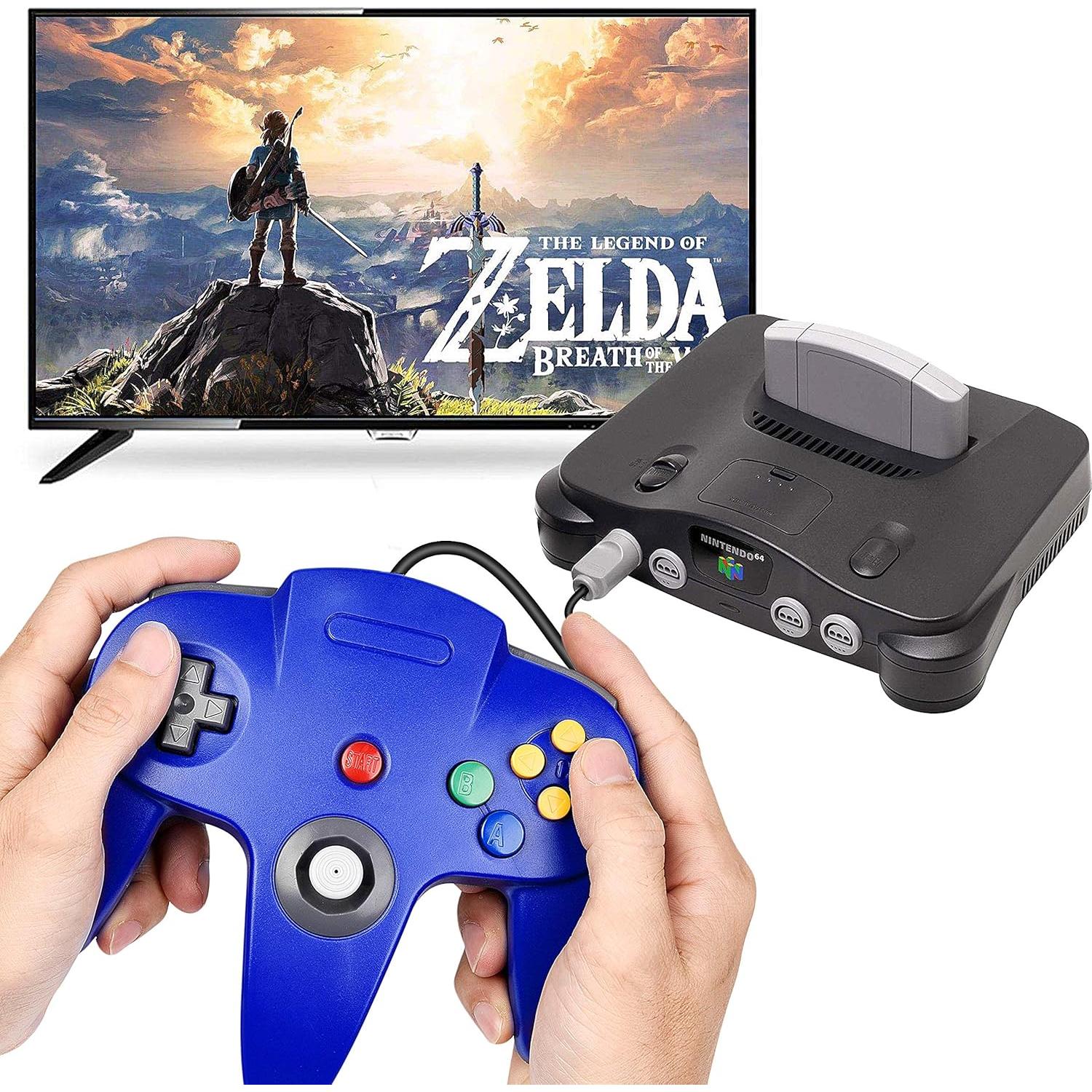 Controlador N64 iNNEXT con Cable 2 Piezas 1.83m Negro