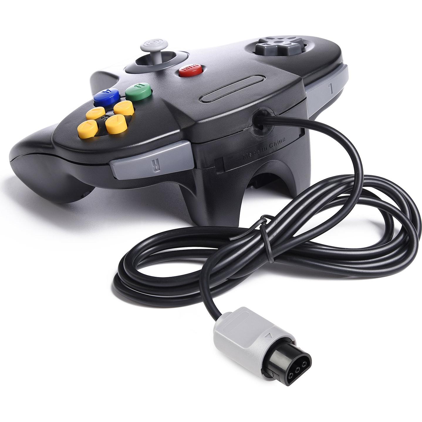 Controlador N64 iNNEXT con Cable 2 Piezas 1.83m Negro