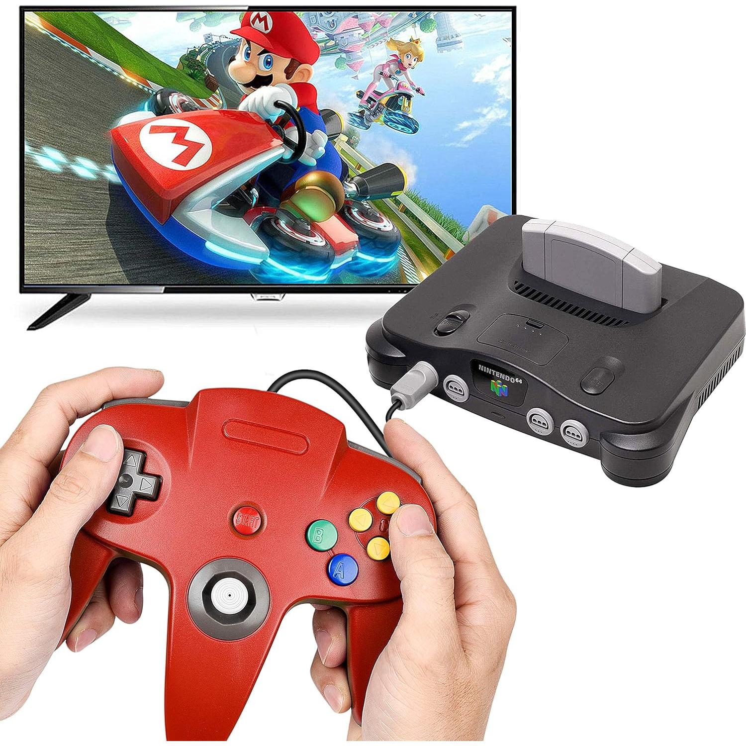 Controlador N64 iNNEXT con Cable 2 Piezas 1.83m Negro