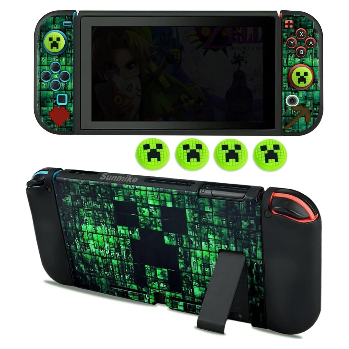 Funda Protectora para Nintendo Switch Sunmike Verde Dockable
