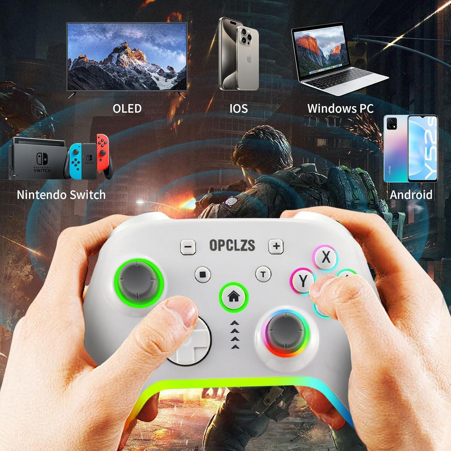 Controlador Inalámbrico opclzs para Nintendo Switch - RGB