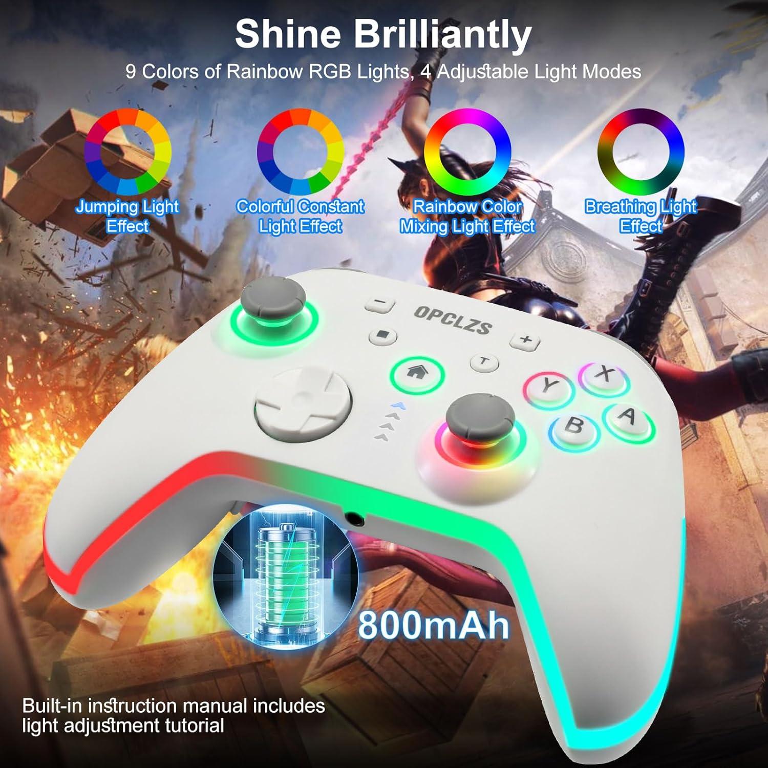 Controlador Inalámbrico opclzs para Nintendo Switch - RGB