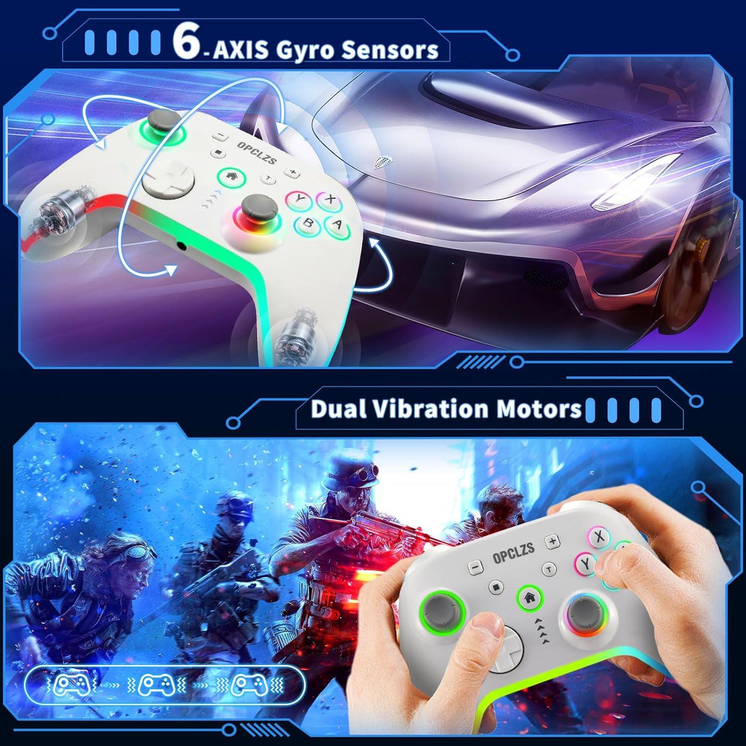 Controlador Inalámbrico opclzs para Nintendo Switch - RGB