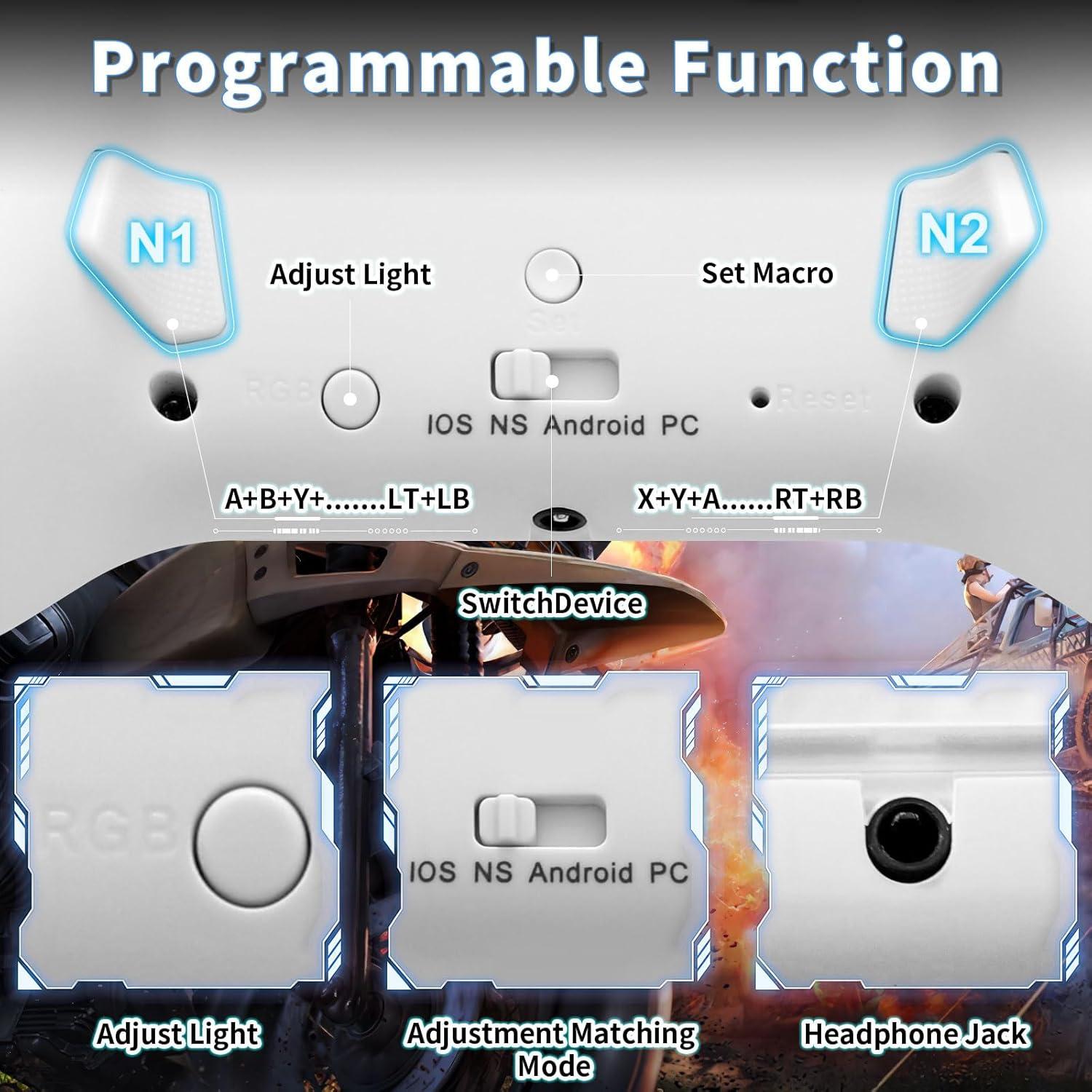 Controlador Inalámbrico opclzs para Nintendo Switch - RGB