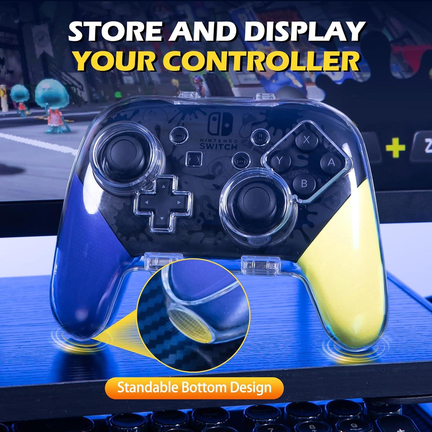 Funda Protectora IINE para Controlador Pro de Switch Transparente