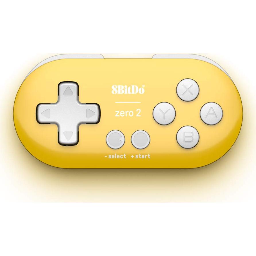 Controlador Mini Bluetooth 8Bitdo Zero 2 Amarillo para Switch