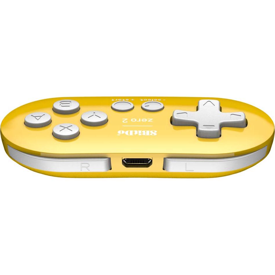 Controlador Mini Bluetooth 8Bitdo Zero 2 Amarillo para Switch