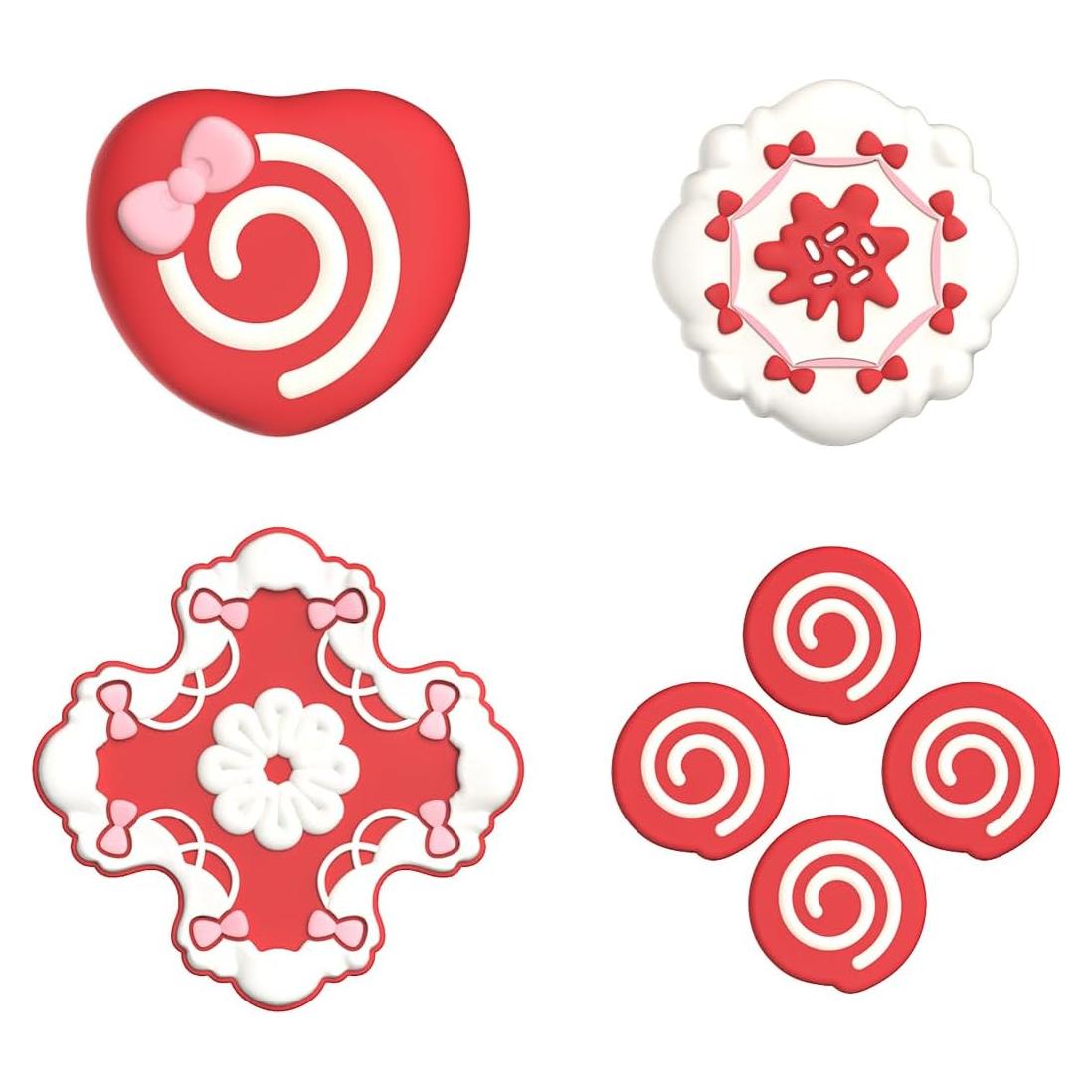 Tapas de Botones Yocore para Nintendo Switch - Pastel de Fresa