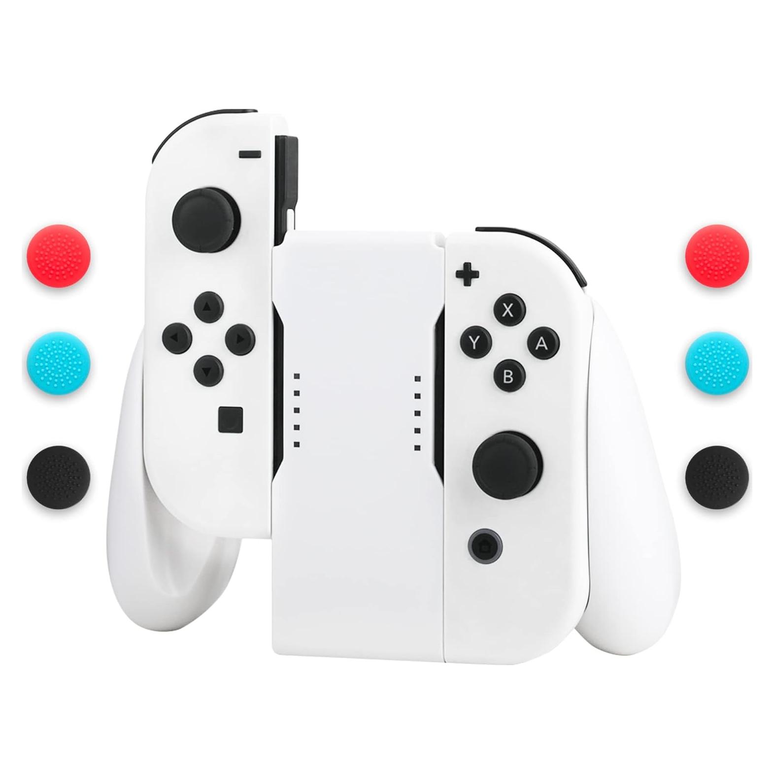 Agarre de Carga Joycon GLDRAM para Nintendo Switch - Blanco