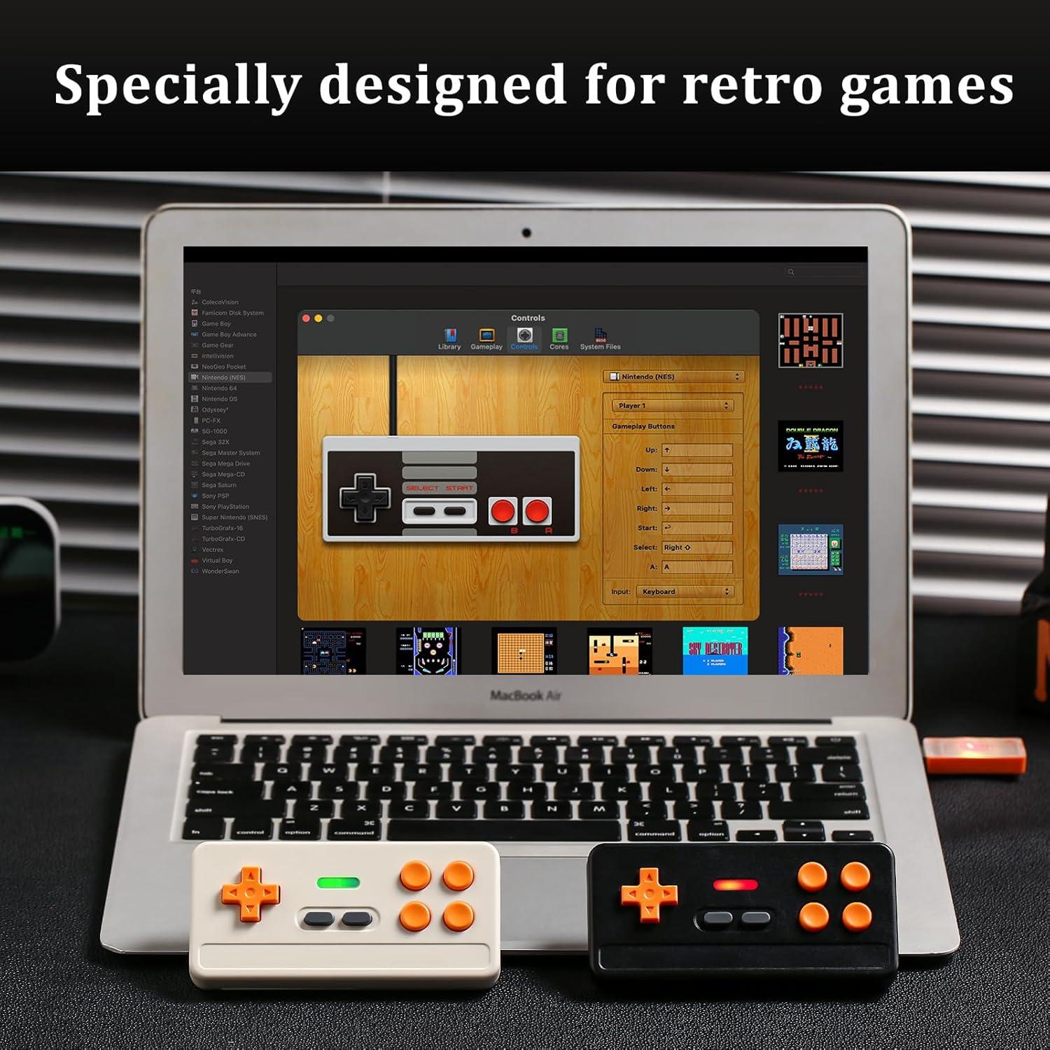 Controlador Inalámbrico BFTDjanus 2 Pack para Juegos Retro