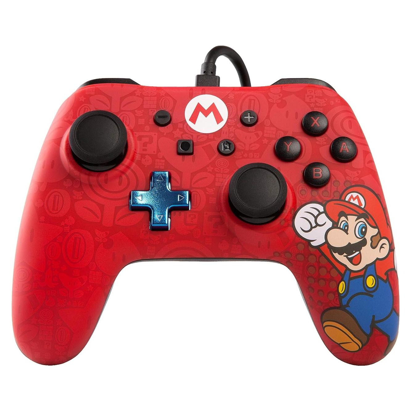 Controlador con cable PowerA Mario para Nintendo Switch