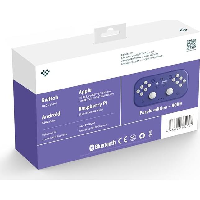 Controlador Bluetooth 8Bitdo Lite SE para Switch y iOS