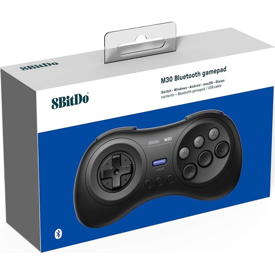 Controlador Bluetooth 8Bitdo M30 para Switch y PC, 6 botones