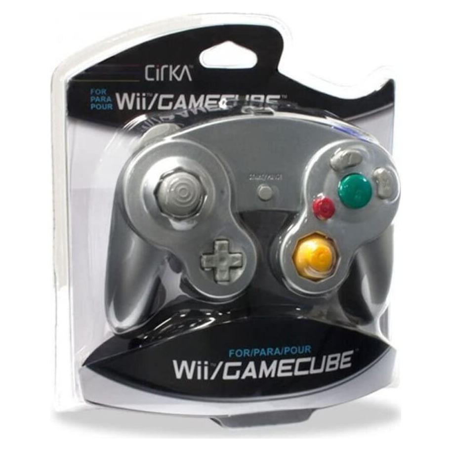 Controlador CirKa para GameCube y Wii - Plata, con cable