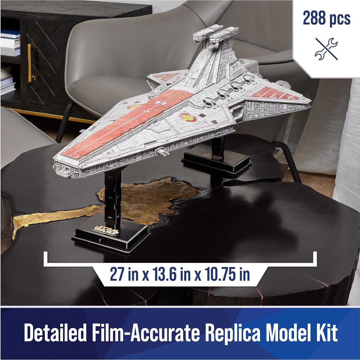 Kit Modelo 3D Star Wars Venator-Class 4D Build 288 Piezas