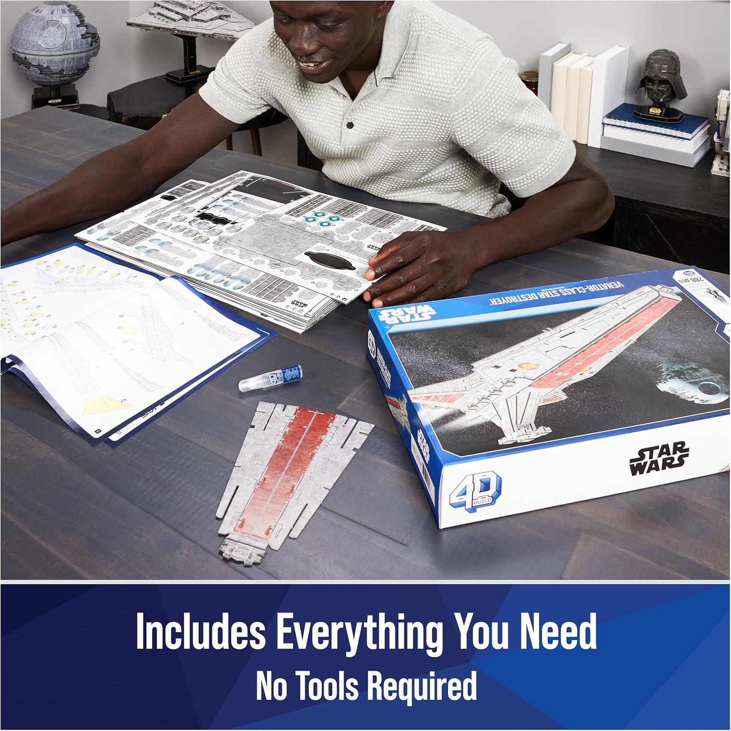 Kit Modelo 3D Star Wars Venator-Class 4D Build 288 Piezas