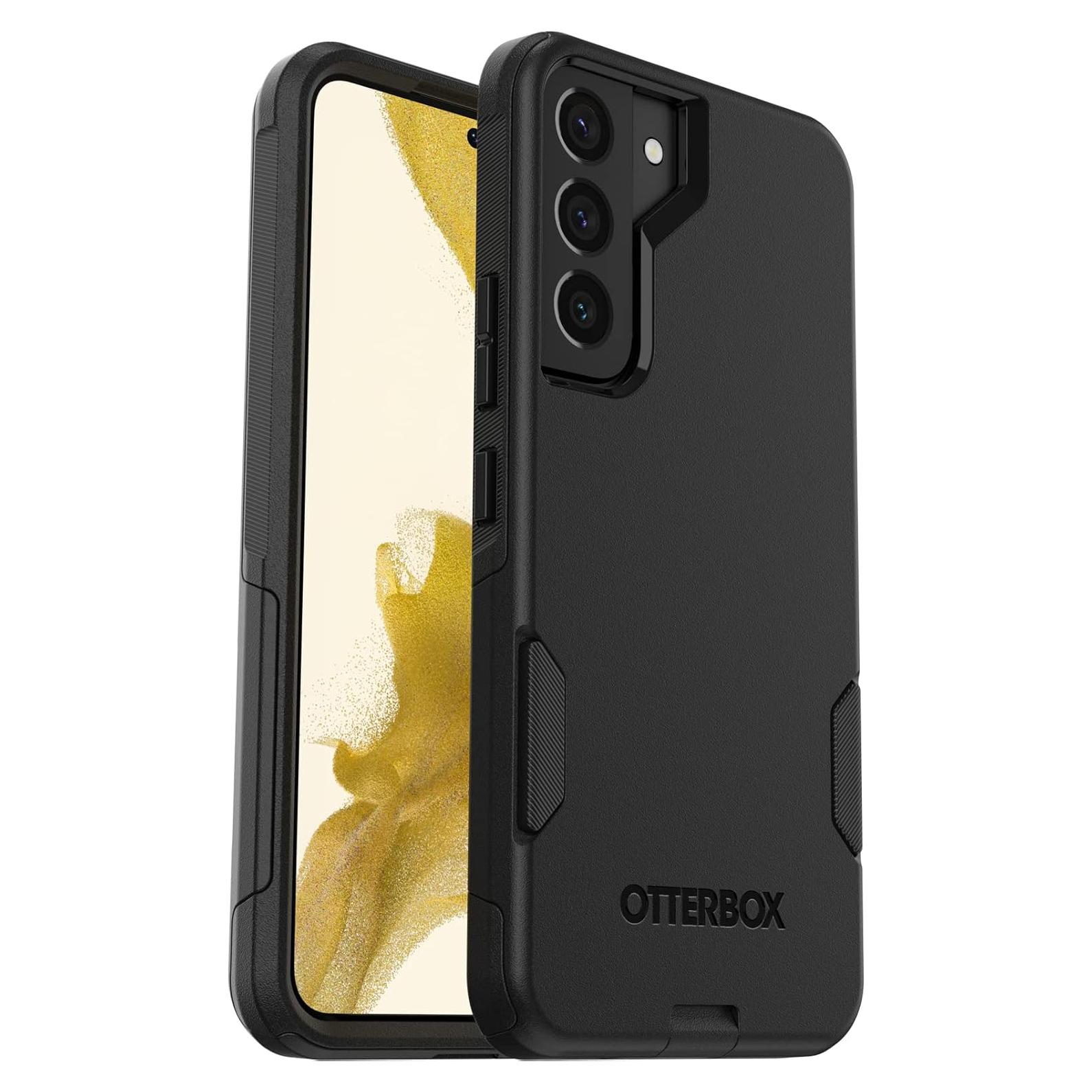 Funda OtterBox Commuter para Galaxy S22 - Negra, Delgada y Resistente