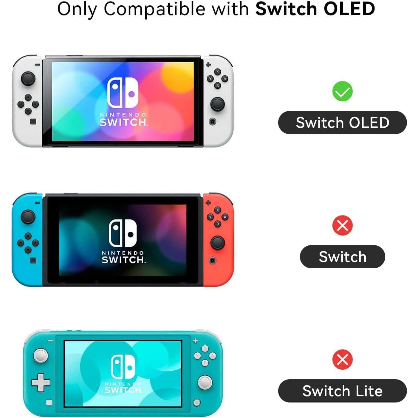 Funda Protectora GeekShare para Switch OLED - Rosa