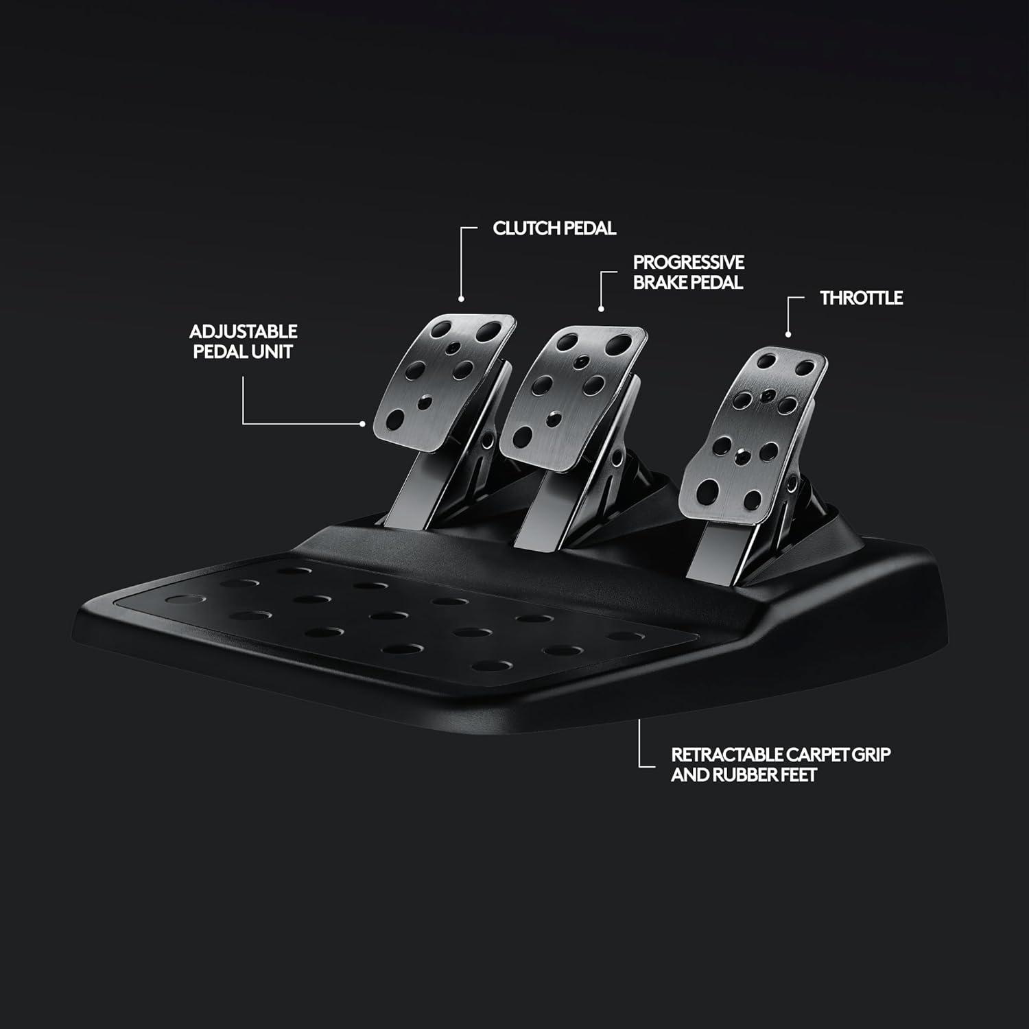 Volante Logitech G920 con Pedales y Retroalimentación - Negro