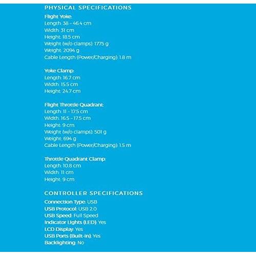 Logitech G Saitek PRO USB Flight Yoke System (Renewed)