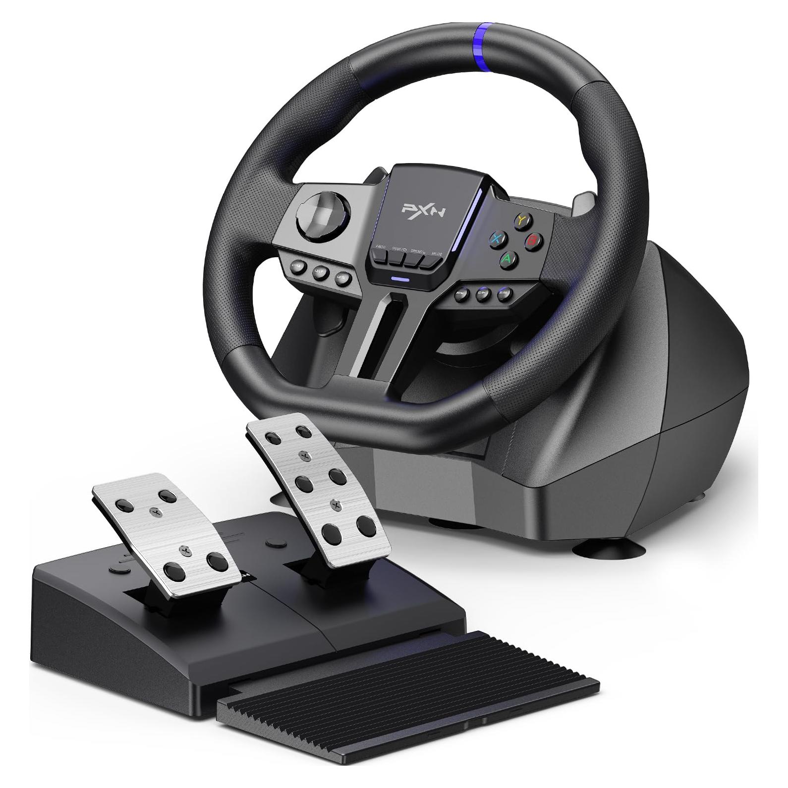 Volante de Carreras PXN V900 GEN2 con Pedales para PC y Consolas