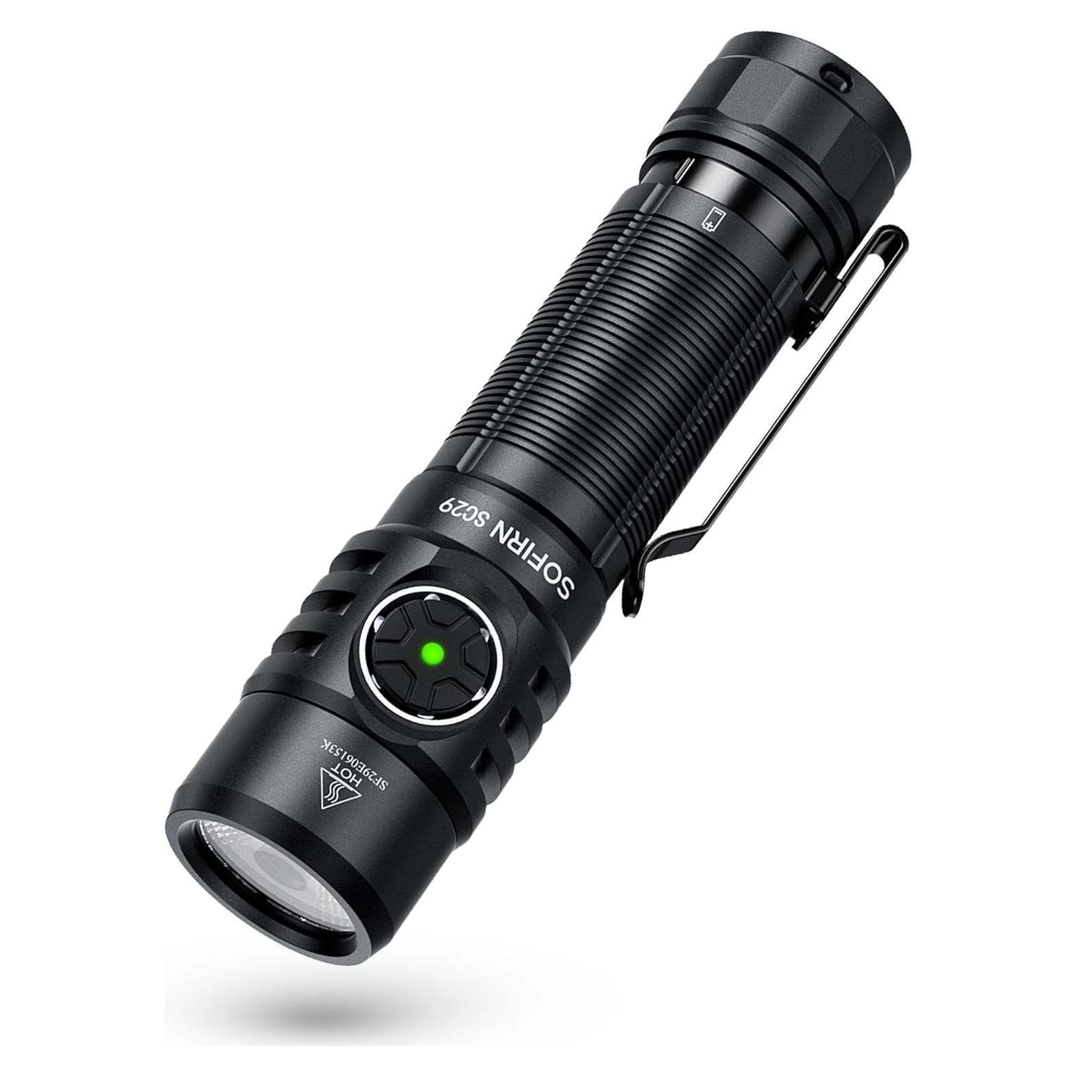 Linterna LED Sofirn SC29 Recargable 3000 Lúmenes IP68