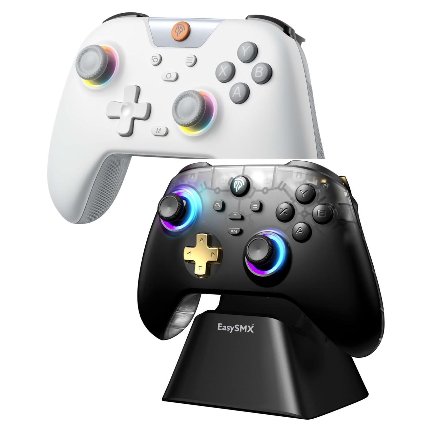 Paquete Controlador EasySMX D05 + X05 Blanco y Negro