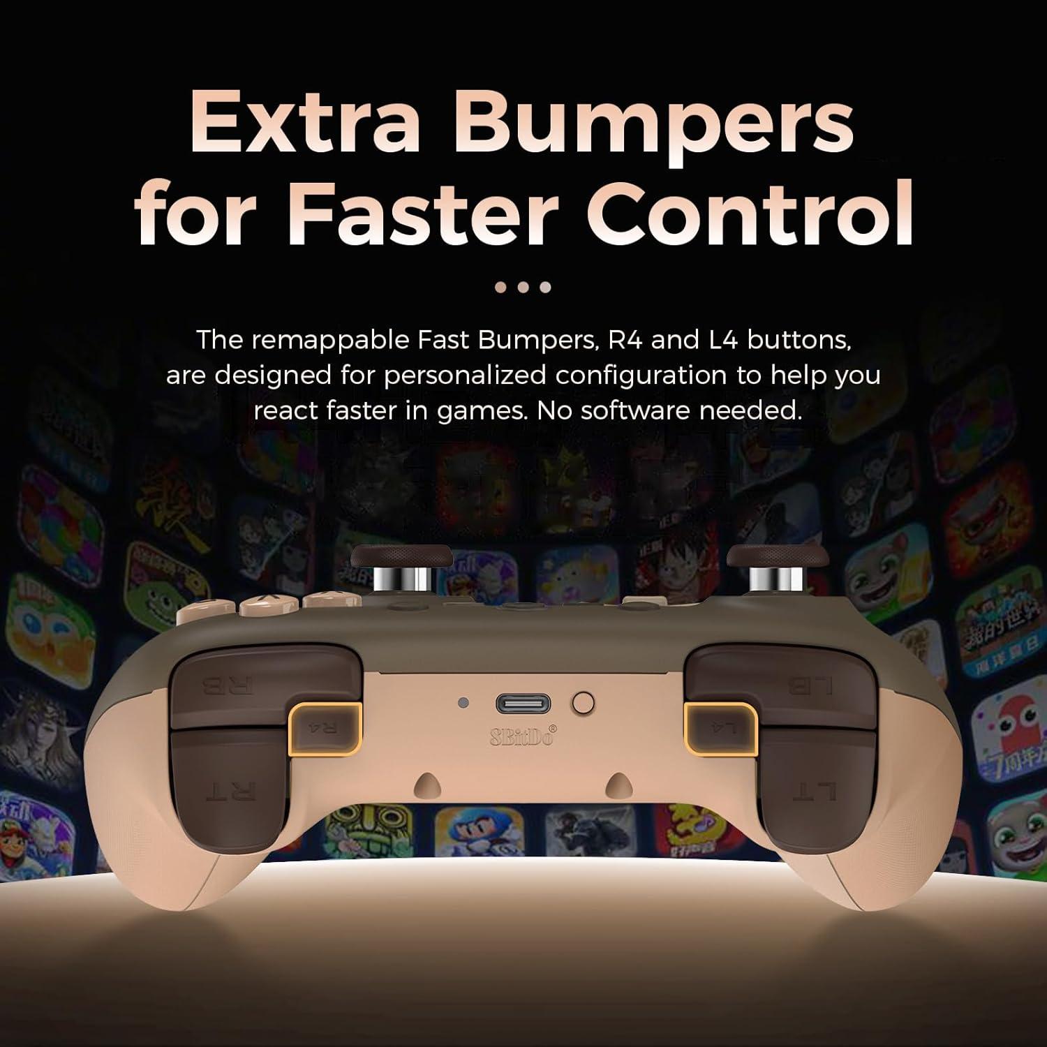 Controlador AKNES 8BitDo Ultimate 2C Inalámbrico para PC y Android