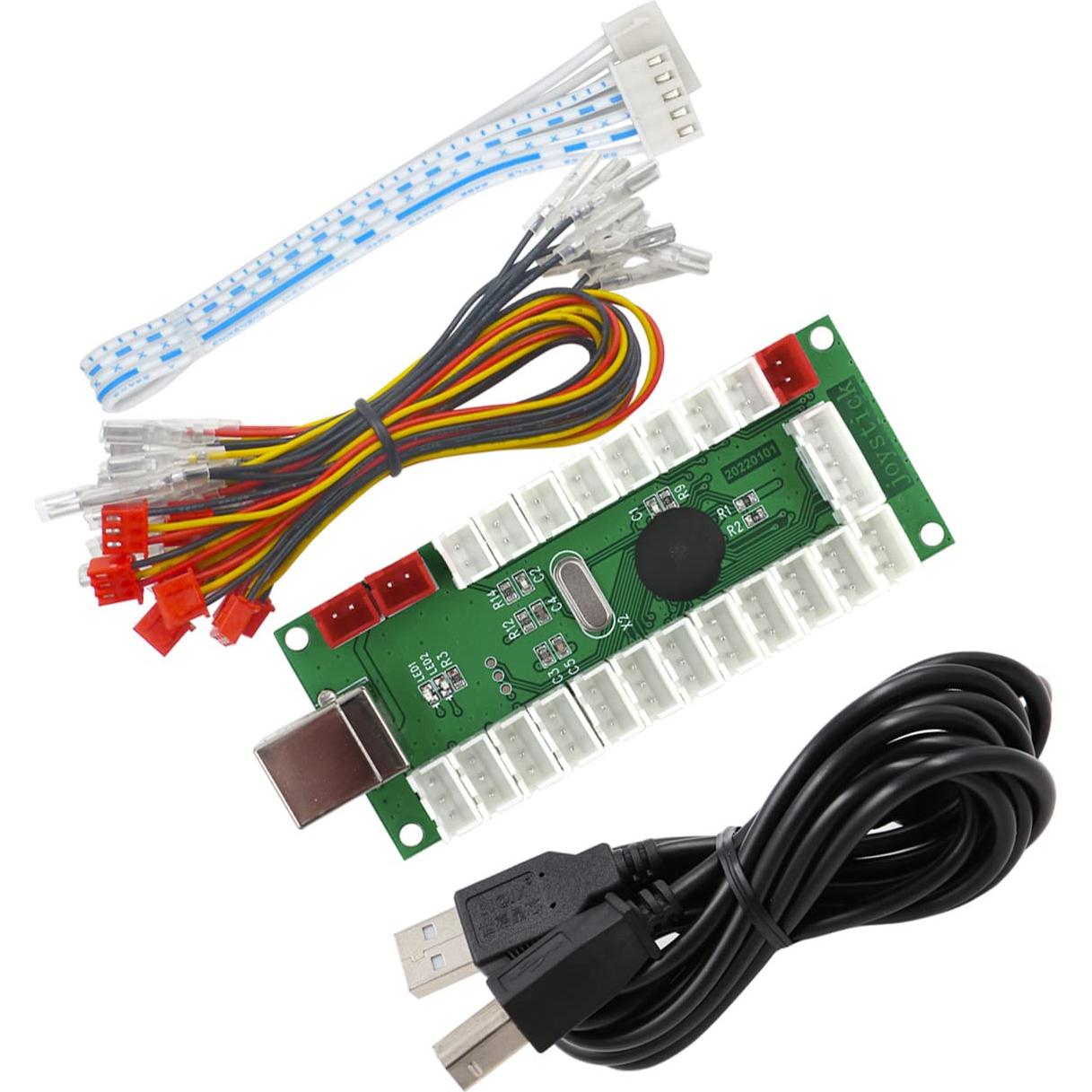 Kit Controlador Arcade SJ@JX 2 Jugadores USB LED 0.31kg