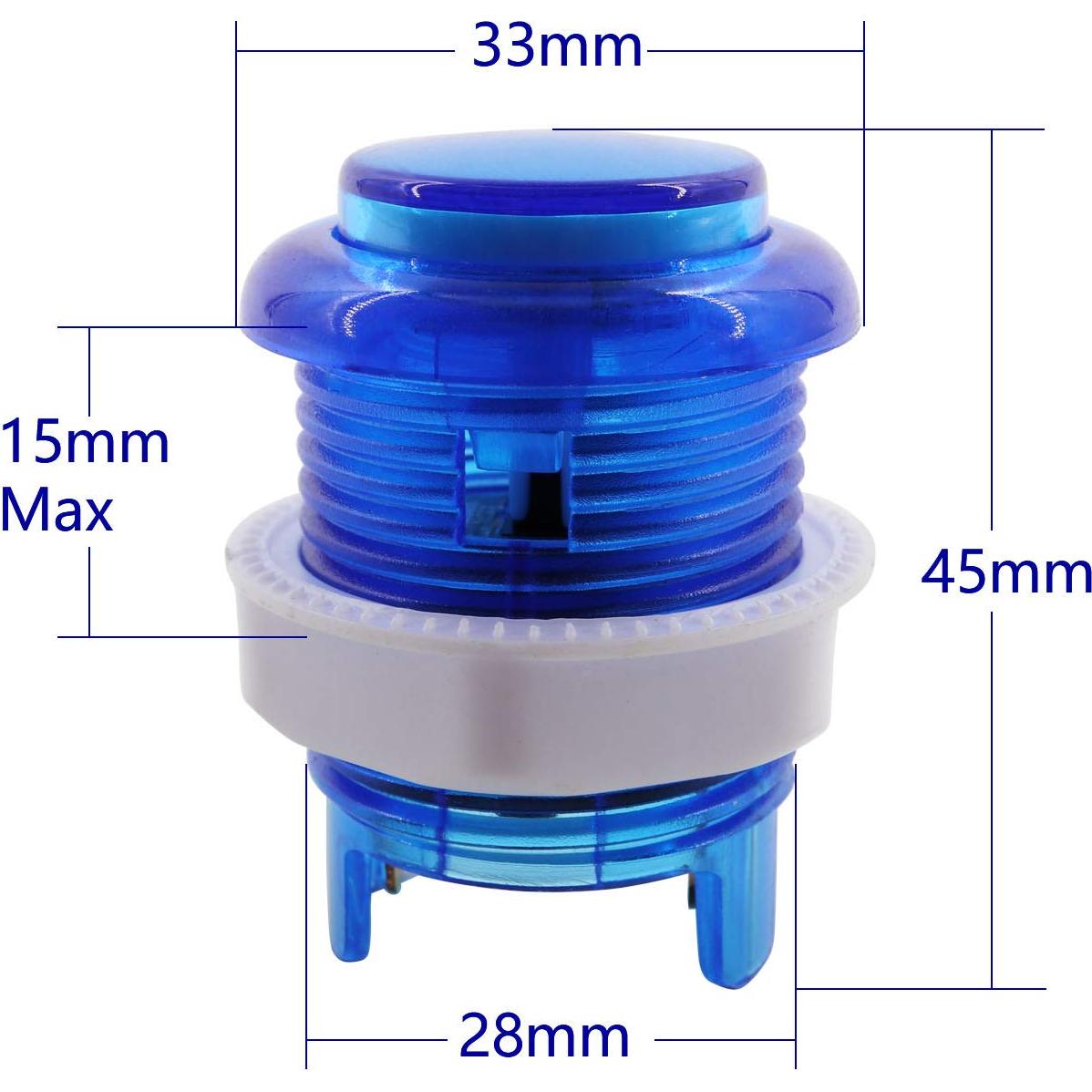 Controlador Arcade SJ@JX 2 Jugadores DIY Botones LED USB