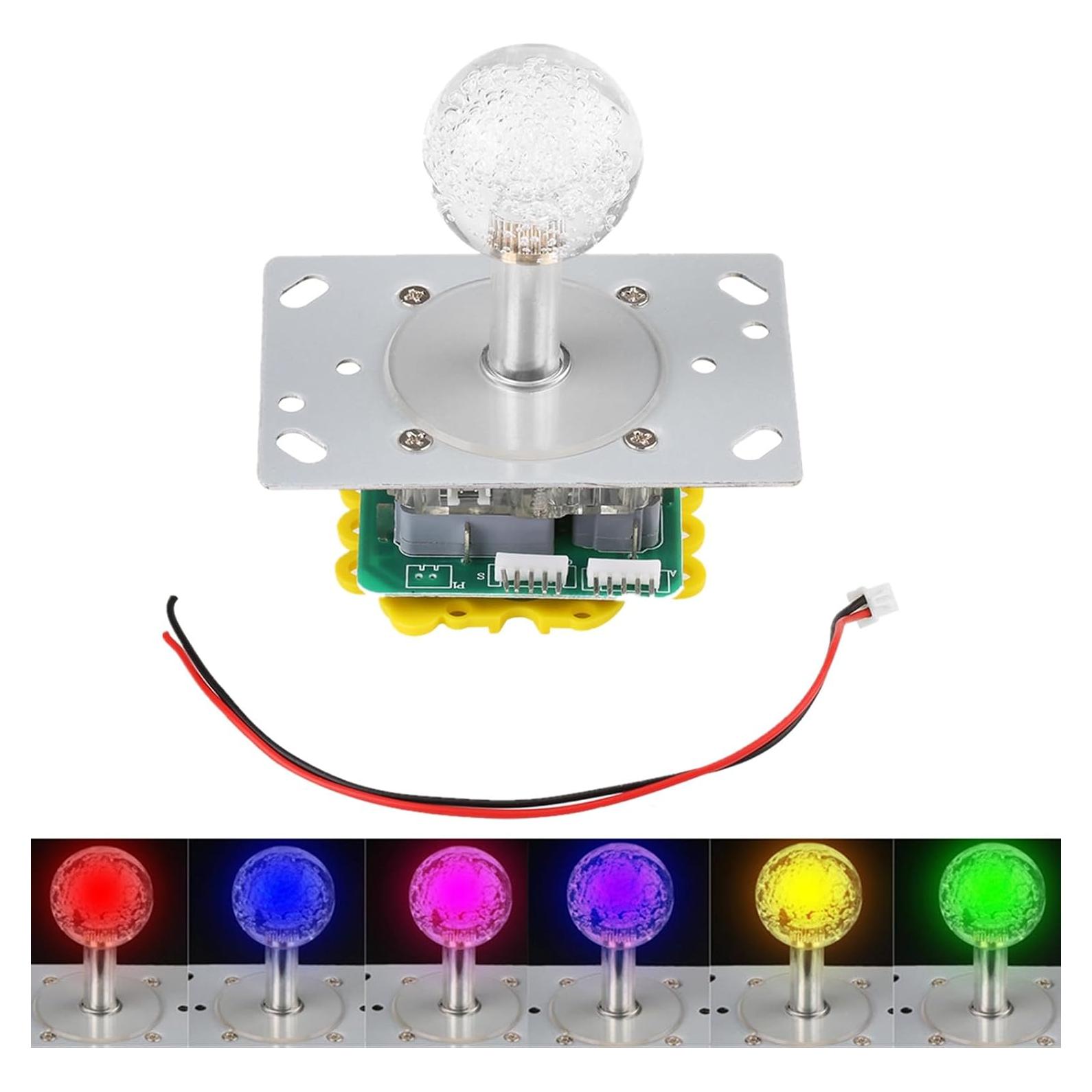 Joystick LED Zerodis para Juegos, Mango Largo, 8/4 Vías
