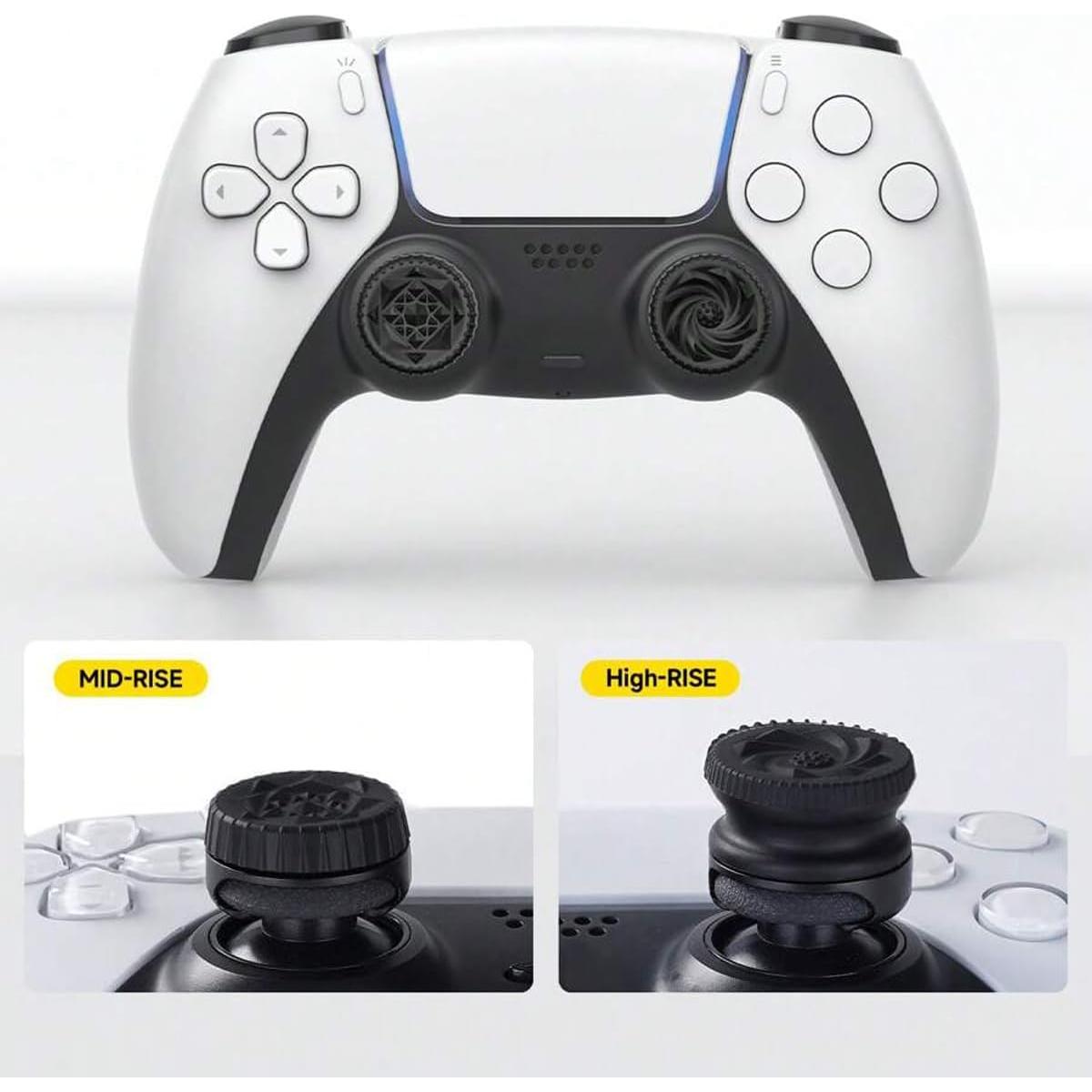 Extensor de Thumbstick YOVDA para PS5/PS4 - 4 Pcs Negro