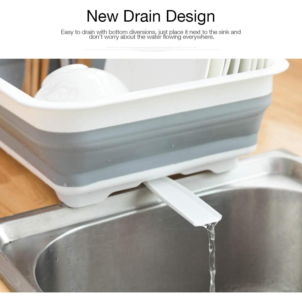 Estante Plegable THANSTAR para Secar Platos 31.5x36.6cm