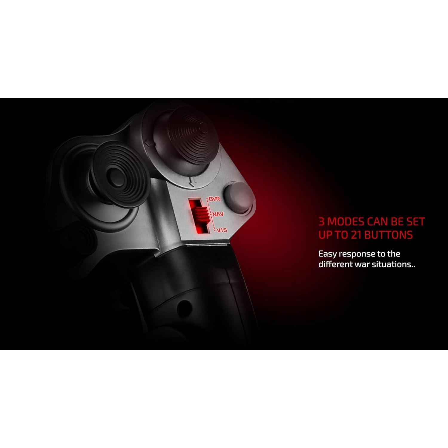 Joystick de Simulación de Vuelo Cobra V5 Flashfire