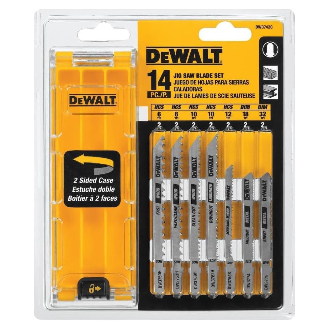 Juego de hojas de sierra DEWALT T-Shank 14 piezas