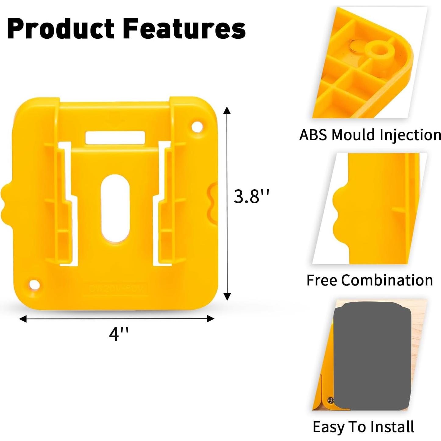 Soporte de Batería Crtbelfy 6 Paquetes para Dewalt 20V/60V